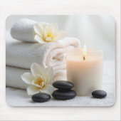 スパタオルとマグノリアの花 マウスパッド (正面)