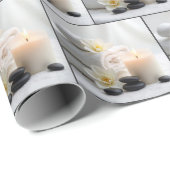 スパタオルとマグノリアの花 ラッピングペーパー (ロールコーナー)