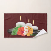 スパタオル花とキャンドルスパをテーマ バスタオルセット (ハンドタオル)