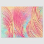 スパター付きピンクと黄色絵を描の渦巻き旋回 薄葉紙 (正面)