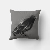 スパター水の色レイヴン2トーン装飾用クッション クッション (裏面)