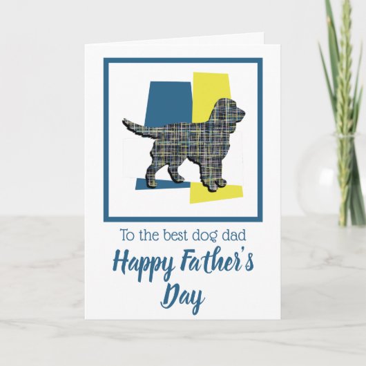 スパッカー・スパニエル犬 トリカラー 父の日 カード (正面)
