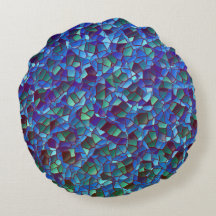 スパッタまたはスモークした薄紫の青と緑のモザイク