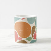 スパッタカラフル:抽象芸術レトロパターン。 コーヒーマグカップ (中央)