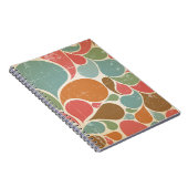 スパッタカラフル:抽象芸術レトロパターン。 ノートブック (右側)