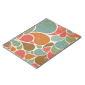 スパッタカラフル:抽象芸術レトロパターン。 ノートブック (左側)