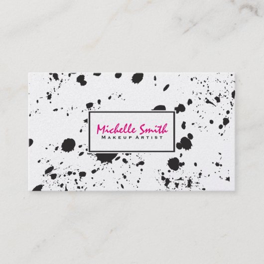 スパッタ芸術的ーII(アポイントメントカード) 予約カード (正面)