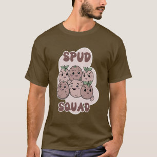 スパッドおもしろい分隊ポテト Tシャツ