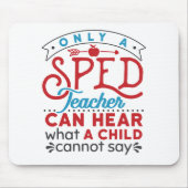 スパッド先生だけにかわいい評価を聞ける マウスパッド (正面)