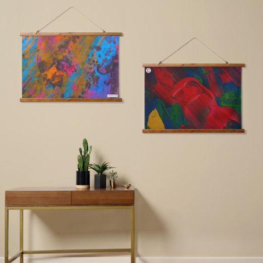 スパツィオカーサウォールタペストリー 吊り下げ型タペストリー (非対称)