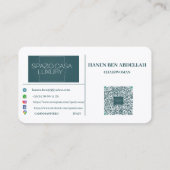 スパツィオカーサラグジュアリービジネスカード 名刺 (裏面)