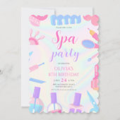 スパテーマガールバースデー 招待状 (正面)