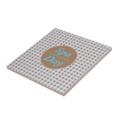 スパデイバーチカルタンチェーンブルーダイヤモンドタイル タイル (側面)