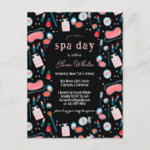 スパデイブライダルバチェロレッテ美しいメイクアップカスタム インビテーションポストカード (正面)