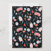 スパデイブライダルバチェロレッテ美しいメイクアップカスタム 招待状 (裏面)