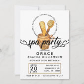 スパデイヴィンテージ誕生日 招待状 (正面)