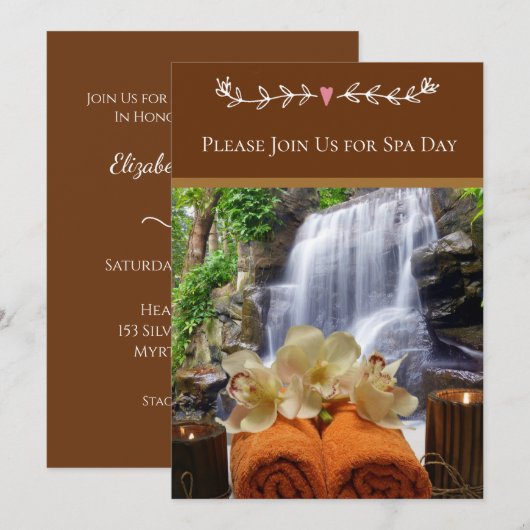 スパデイ招待状 招待状 (正面/裏面)