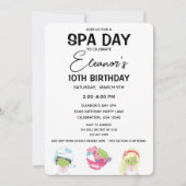 スパデイ誕生日ガールパーティの招待状 招待状 (正面)