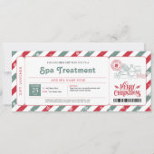 スパデイ クリスマス ギフト証明書 招待状 (正面)