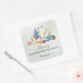 スパデーの独身最後の夜のパーティー スクエアシール (封筒)