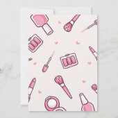 スパデー誕生日パーティーの招待 招待状 (裏面)