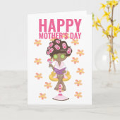 スパデー ハッピー マザーズデー カード (黄色い花)