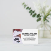 スパトリートメント |マッサージセラピスト 名刺 (スタンド正面)