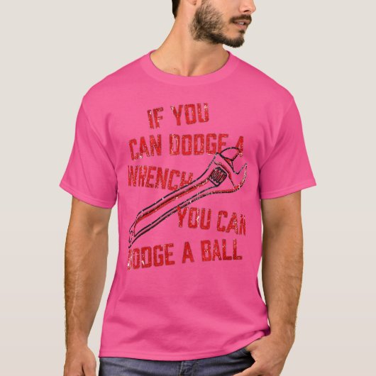 スパナを避けられたらボールも避けられるはず Funny Tシャツ (正面)