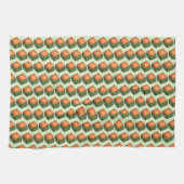 スパナコピタギリシャ料理ほうれん草フェタフィロパイ キッチンタオル (横)