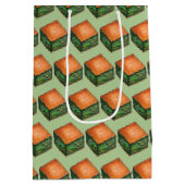 スパナコピタギリシャ料理ほうれん草フェタフィロパイ ミディアムペーパーバッグ (裏面)