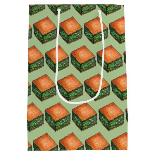 スパナコピタギリシャ料理ほうれん草フェタフィロパイ ミディアムペーパーバッグ (裏面)