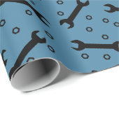 スパナーおよびナット用具のギフトの包装紙 ラッピングペーパー (ロールコーナー)