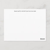 スパニエル犬と二つのノーフォークテリア ポストカード (裏面)