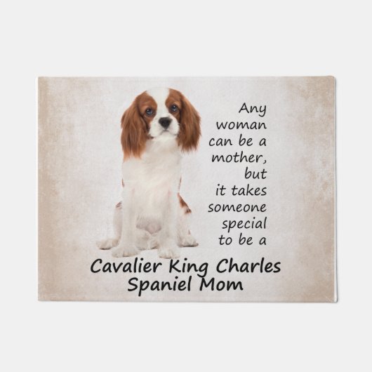 スパニエル犬のお母さんのドア・マット ドアマット (正面)