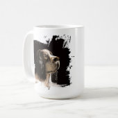 スパニエル犬の愛マグ コーヒーマグカップ (正面左)