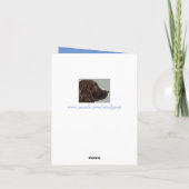 スパニエル犬の父のデイカード サンキューカード (裏面)