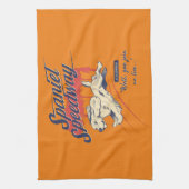 スパニエル犬スピードウェイ#LifeCommentary キッチンタオル (縦)