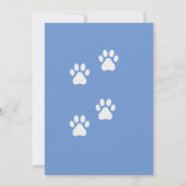 スパニエル犬ドッグキングチャールズスリンガー 招待状 (裏面)