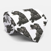 スパニエル犬ドッグタイ ネクタイ (ロール)