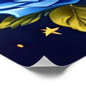 スパニエル犬ドッグ祝誕生日とフェスティバル帽子 ポスター (角)