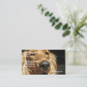 スパニエル犬犬の名刺 名刺 (スタンド正面)