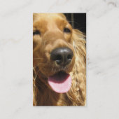 スパニエル犬犬の名刺 名刺 (裏面)