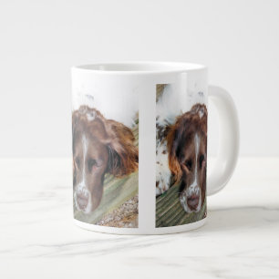 スパニエル犬犬 ジャンボコーヒーマグカップ