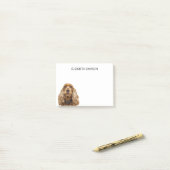 スパニエル犬犬 ポストイット (デスク上)