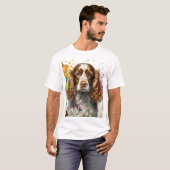 スパニエル犬犬 Tシャツ (正面フル)