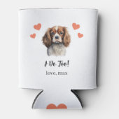 スパニエル犬結婚ペットクーラーボックス 缶クーラー (正面)