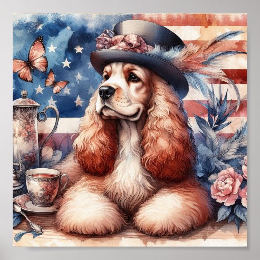 スパニエル犬退役軍人4日目 ポスター (正面)