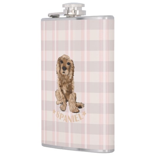 スパニエル犬 フラスク (左)
