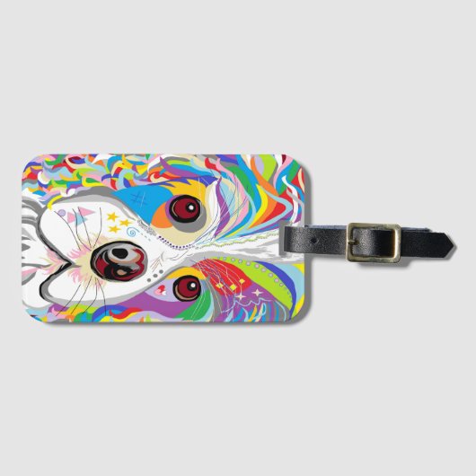 スパニエル犬 ラゲッジタグ (正面横)