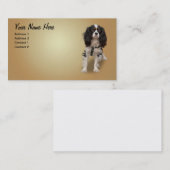 スパニエル犬 名刺 (正面/裏面)